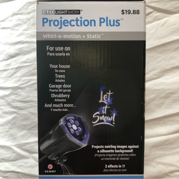 ⚡️DONATING TOMORROW⚡️BUNDLE- LED Projection Let it Snow& Multi Color XMas Lights - Picture 3 of 8